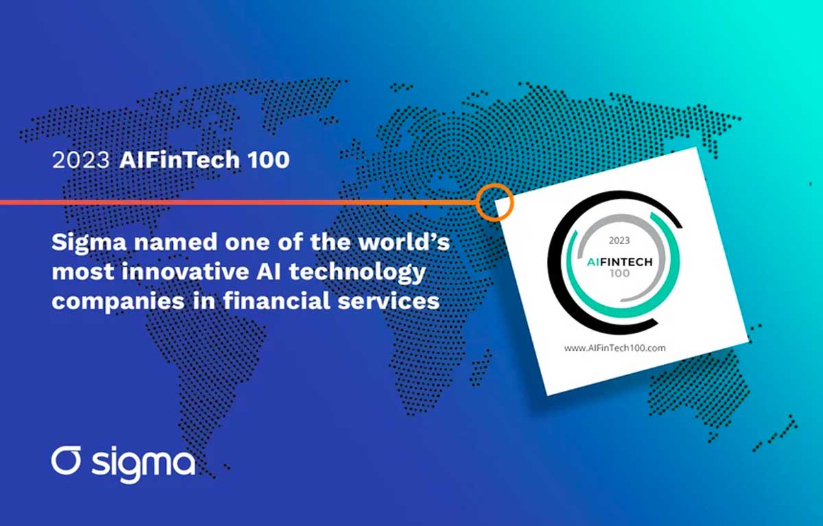 Sigma Ratings Makes AIFintech100 List For Driving Innovation in Financial Services