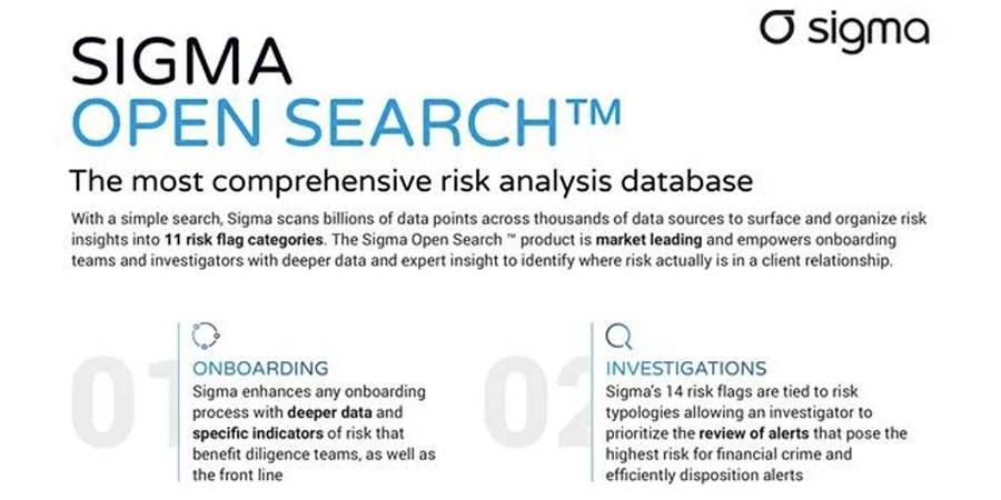 Sigma360 AI-Driven Risk Intelligence | Open Search, Monitoring + Risk
