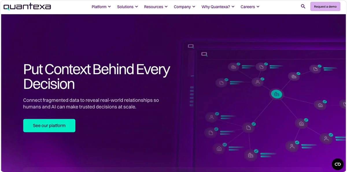 Quantexa AI Homepage