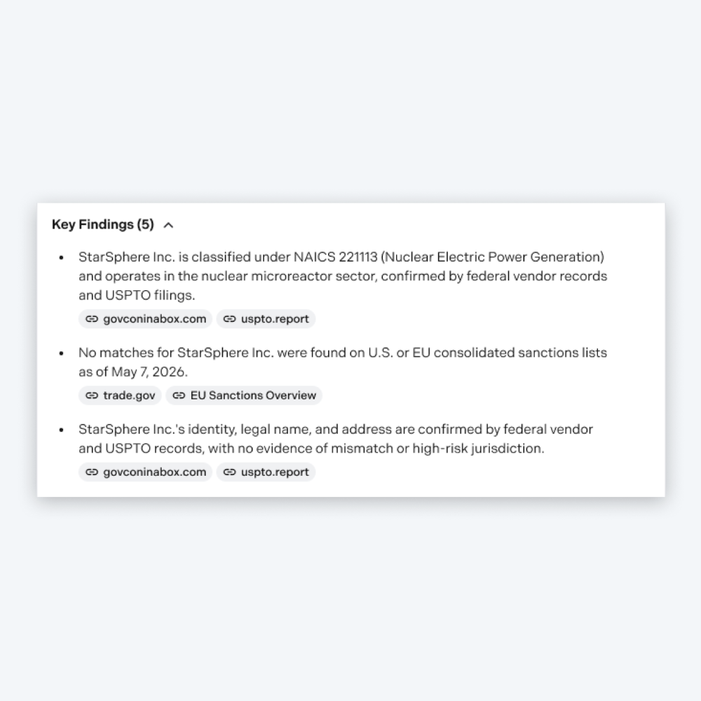 EDD Agent, Step 4: Auditable report history